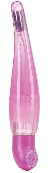 Розовый вибромассажёр PERFECT CURVE - 16 см.
