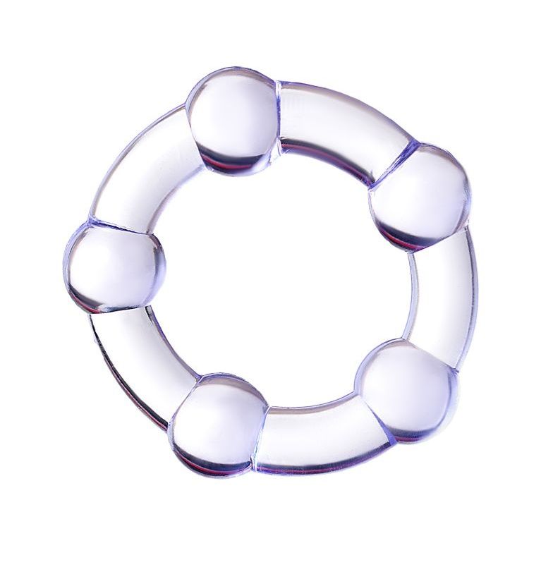 Фиолетовое эрекционное кольцо A-Toys (фиолетовый)