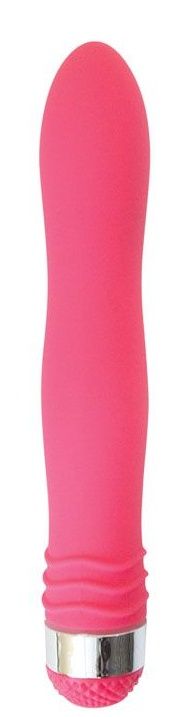 Розовый эргономичный вибратор Sexy Friend - 17,5 см. (розовый)