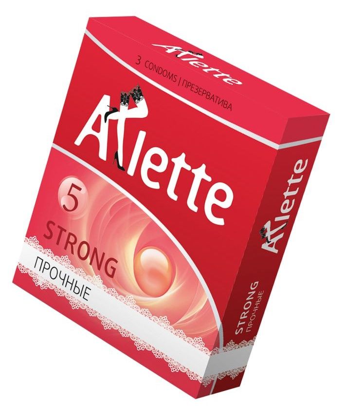 Ультрапрочные презервативы Arlette Strong - 3 шт. (цвет не указан)