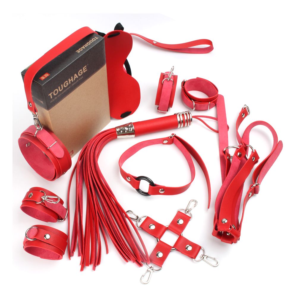 Красный набор БДСМ-девайсов Bandage Kits
