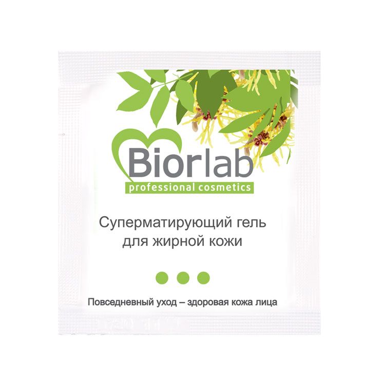 Суперматирующий гель BiorLab для жирной кожи - 3 гр. (цвет не указан)