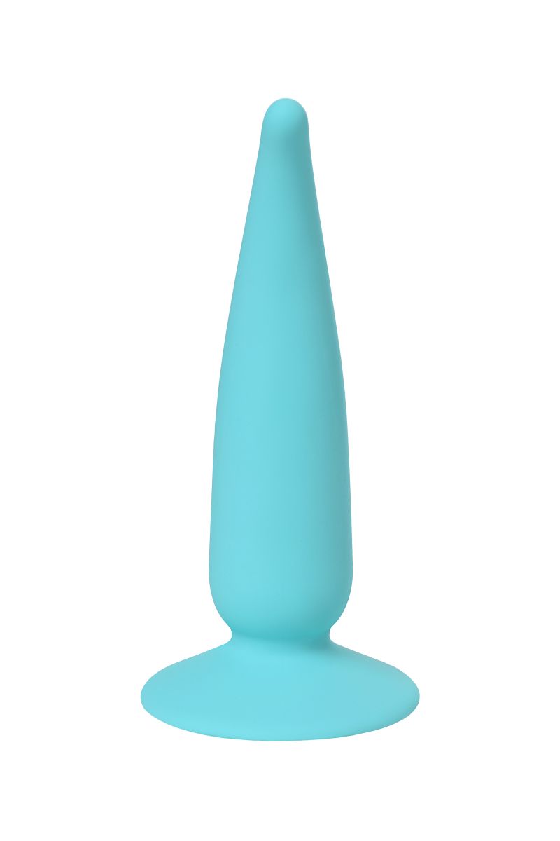 Голубая удлиненная анальная втулка - 12,5 см.