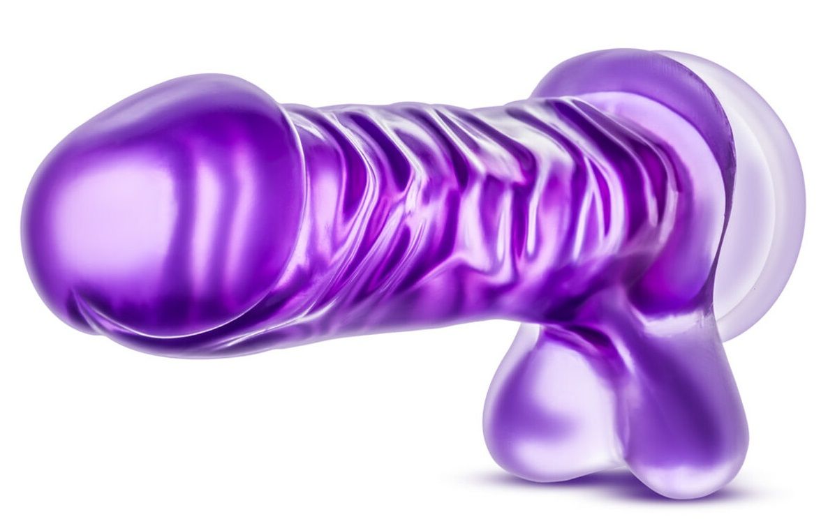 Фиолетовый фаллоимитатор Basic 8 - 22,86 см.