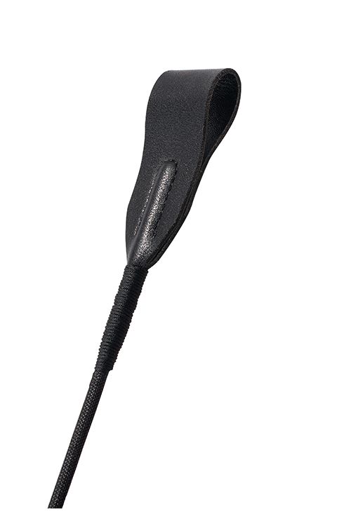 Черный гладкий стек PREMIUM RIDING CROP - 45 см.