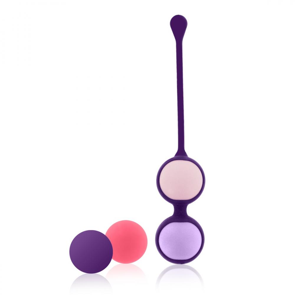 Фиолетовая оболочка с 4 сменными шариками Pussy Playballs (фиолетовый)