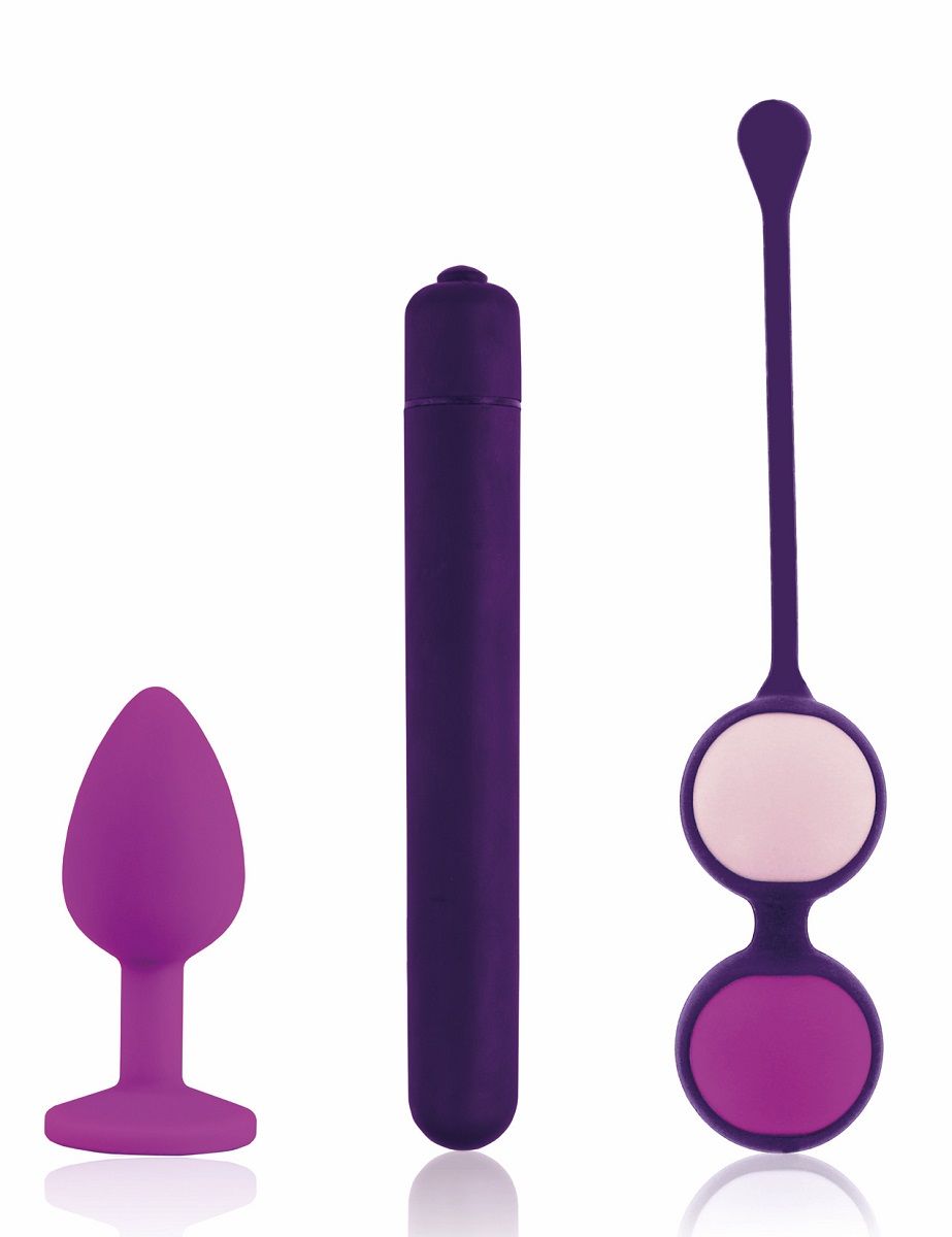 Фиолетовый вибронабор First Vibe Kit (фиолетовый)