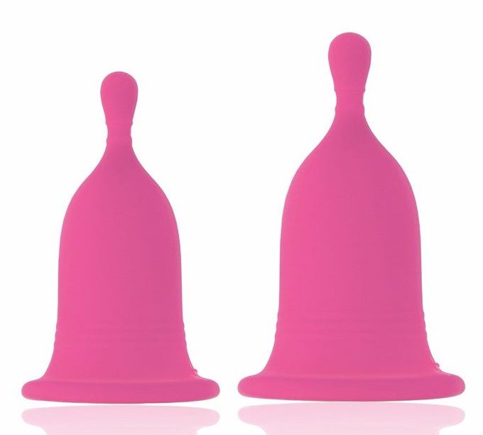 Набор из 2 розовых менструальных чаш Cherry Cup (розовый)