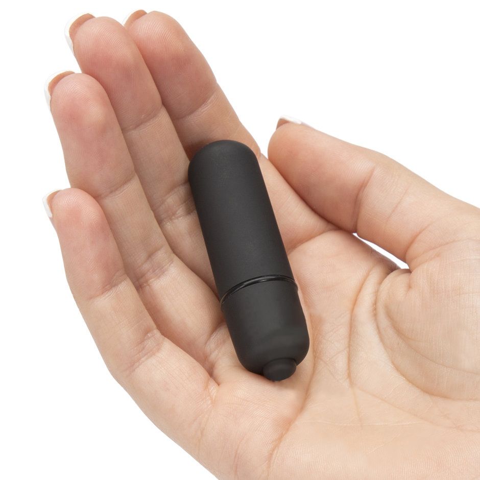 Черная вибропуля X-Basic Bullet Mini 10 speeds - 5,9 см.