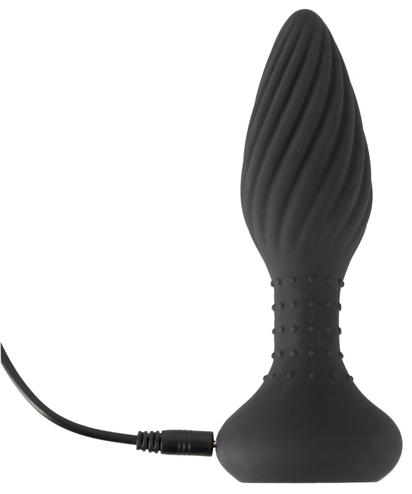 Черная анальная вибровтулка Remote Controlled Butt Plug - 15,1 см.