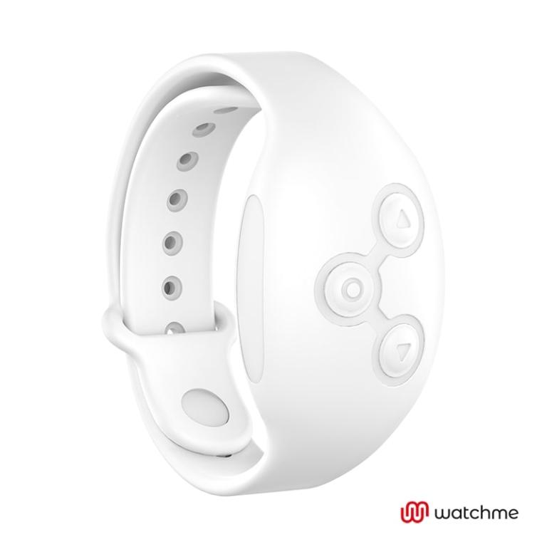 Розовое виброяйцо с белым пультом-часами Wearwatch Egg Wireless Watchme