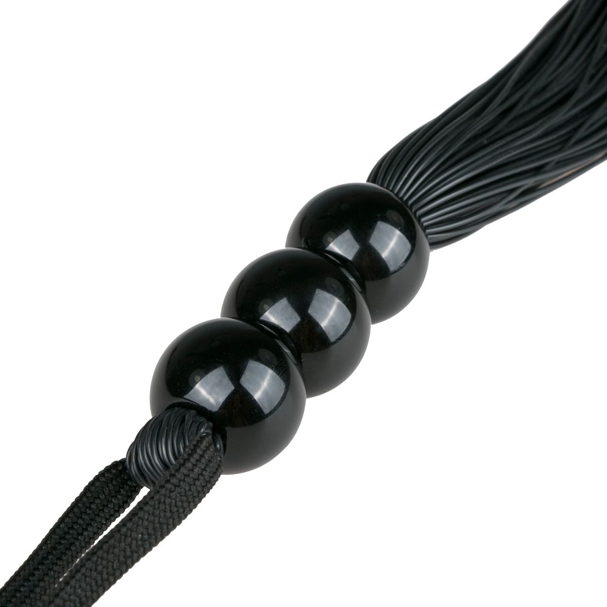 Черная силиконовая плеть Silicone Whip - 32 см.