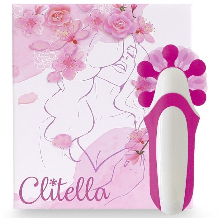 Розовый оросимулятор Clitella со сменными насадками для вращения