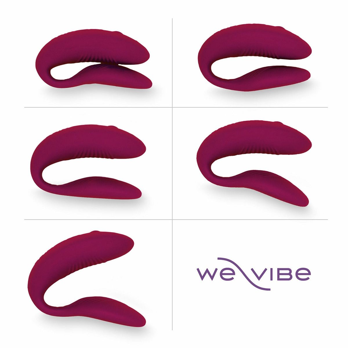 Ярко-розовый вибратор для пар We-Vibe Sync