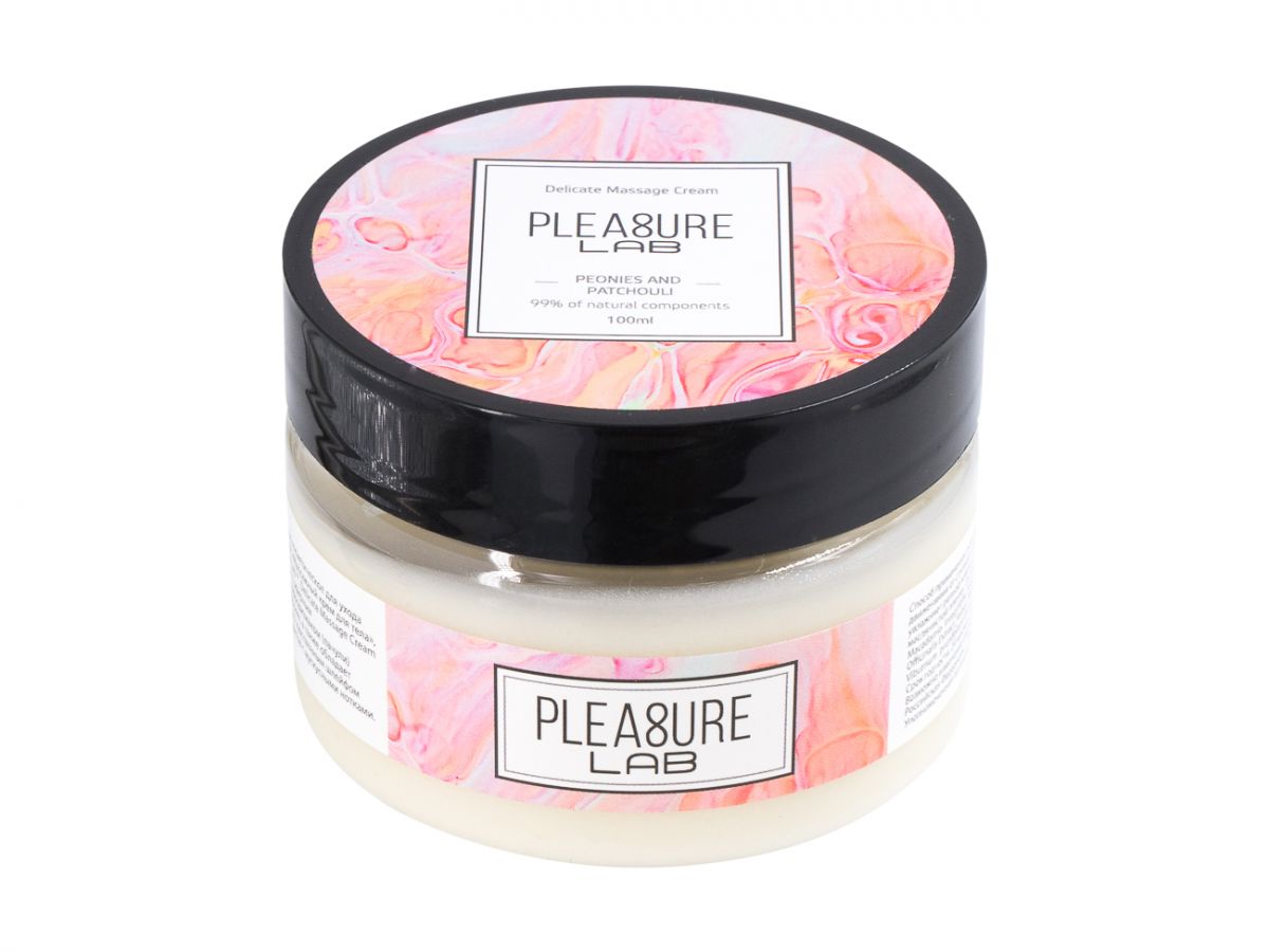 Массажный крем Pleasure Lab Delicate с ароматом пиона и пачули - 100 мл.