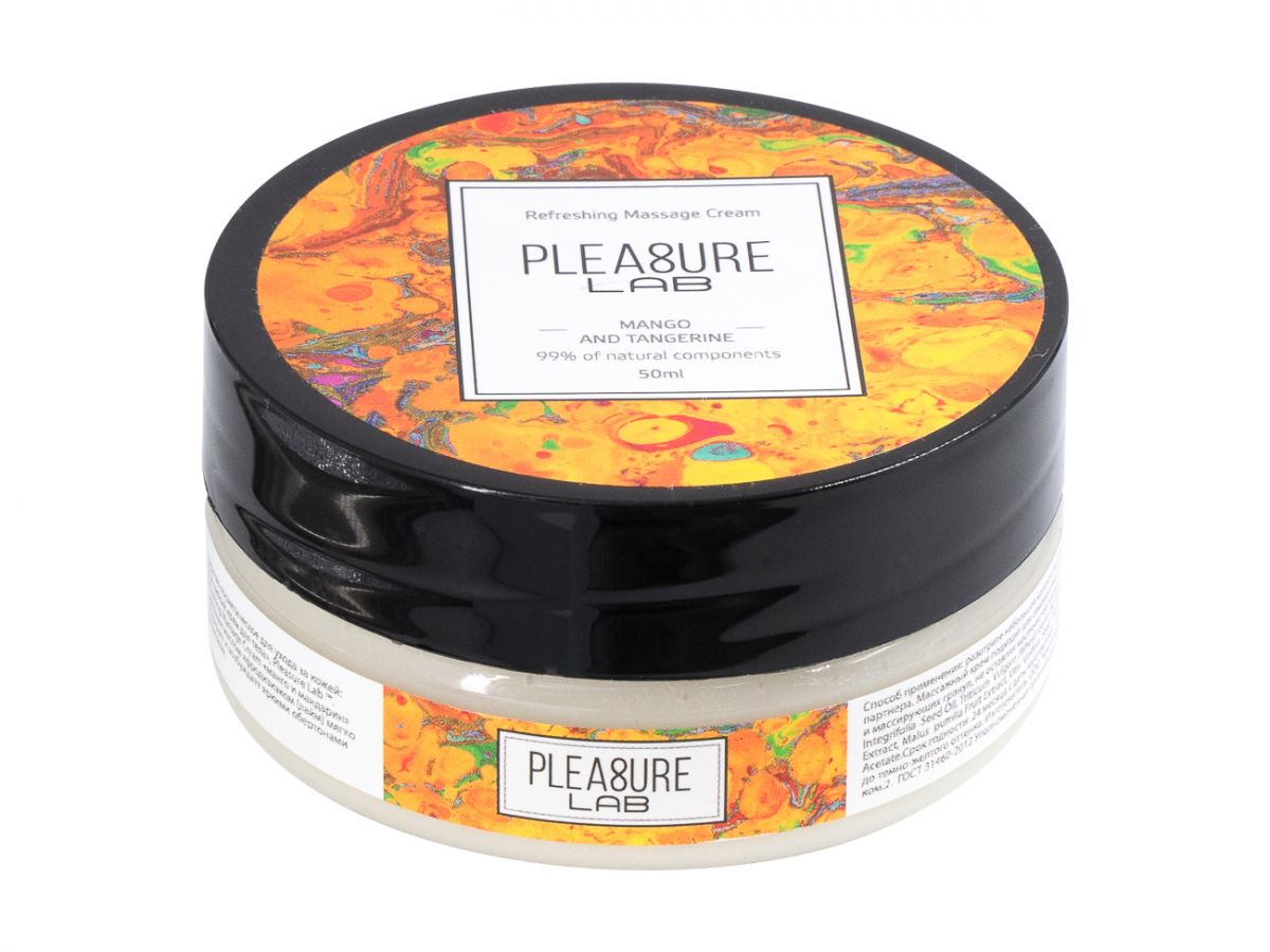 Массажный крем Pleasure Lab Refreshing с ароматом манго и мандарина - 50 мл.