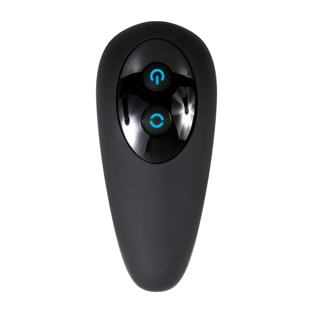 Черный вибростимулятор простаты Adam s Rotating P-spot Massager - 14,2 см.