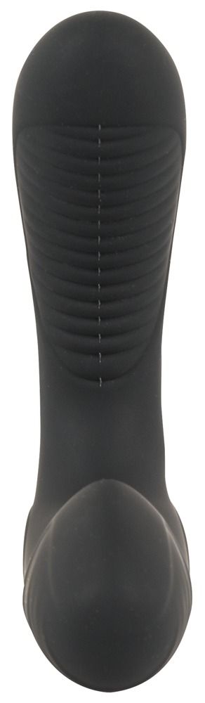 Черная анальная втулка с вибрацией и функцией нагрева Warming   Vibrating Butt Plug