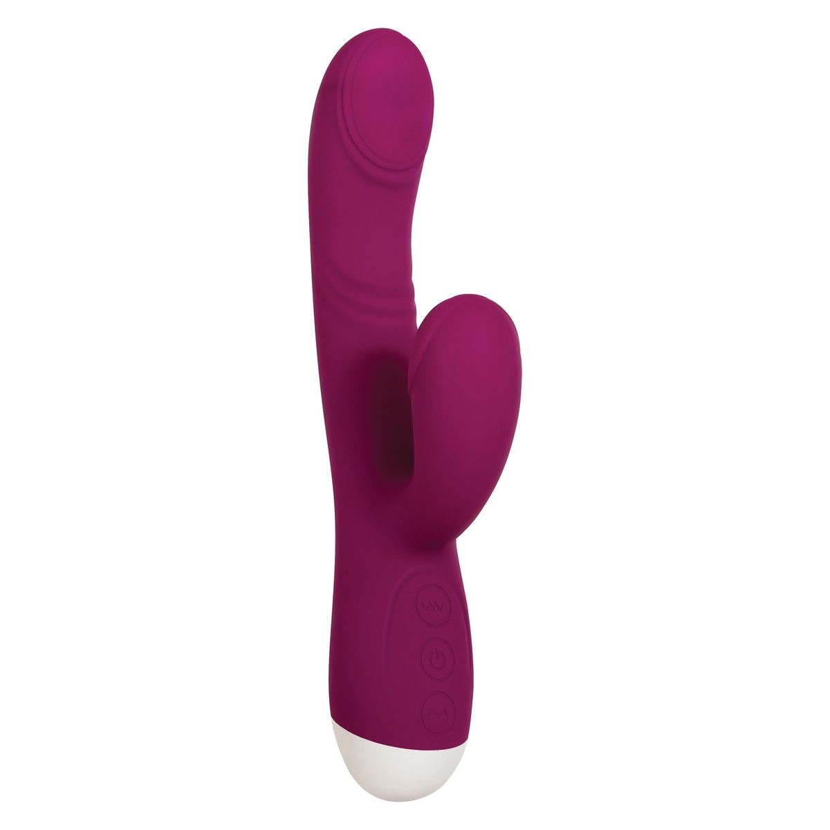 Фиолетовый вибратор-кролик Double Tap - 22,2 см.
