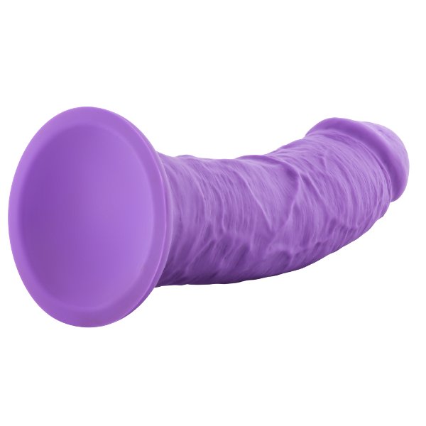 Фиолетовый реалистичный фаллоимитатор Jammy - 20,3 см.