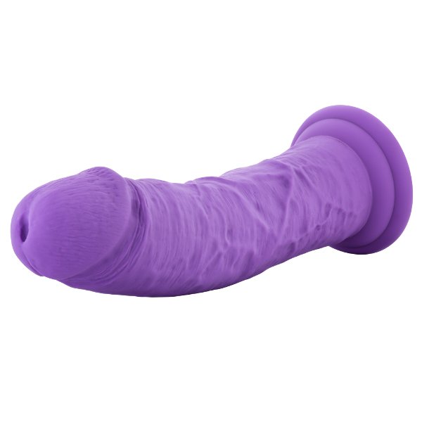 Фиолетовый реалистичный фаллоимитатор Jammy - 20,3 см.