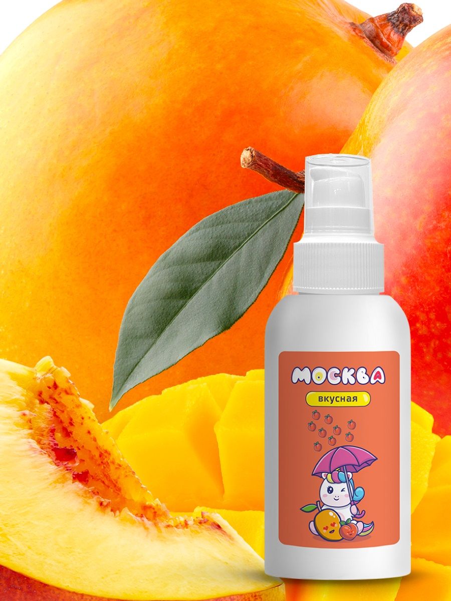 Универсальная смазка с ароматом персика и манго  Москва Вкусная  - 100 мл.