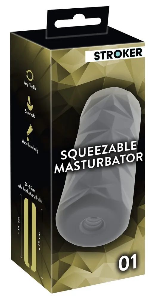 Серый мастурбатор Squeezable Masturbator 01