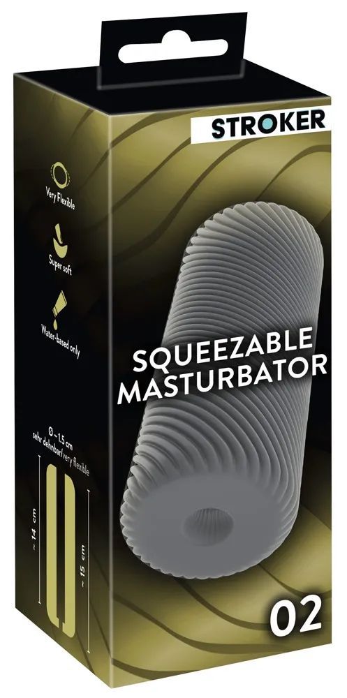 Серый мастурбатор Squeezable Masturbator 02