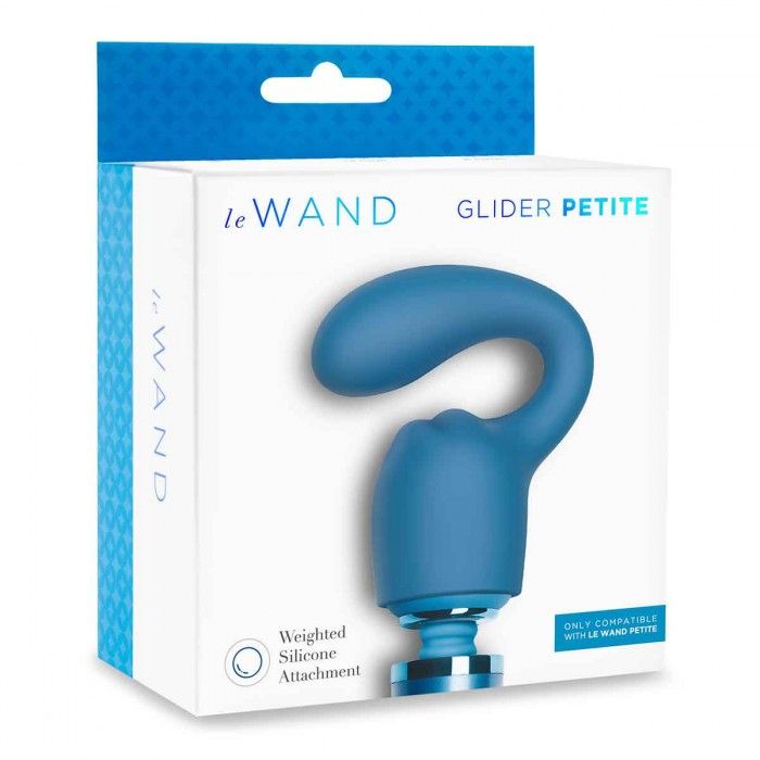 Синяя насадка Glider для вибратора Le Wand Petite