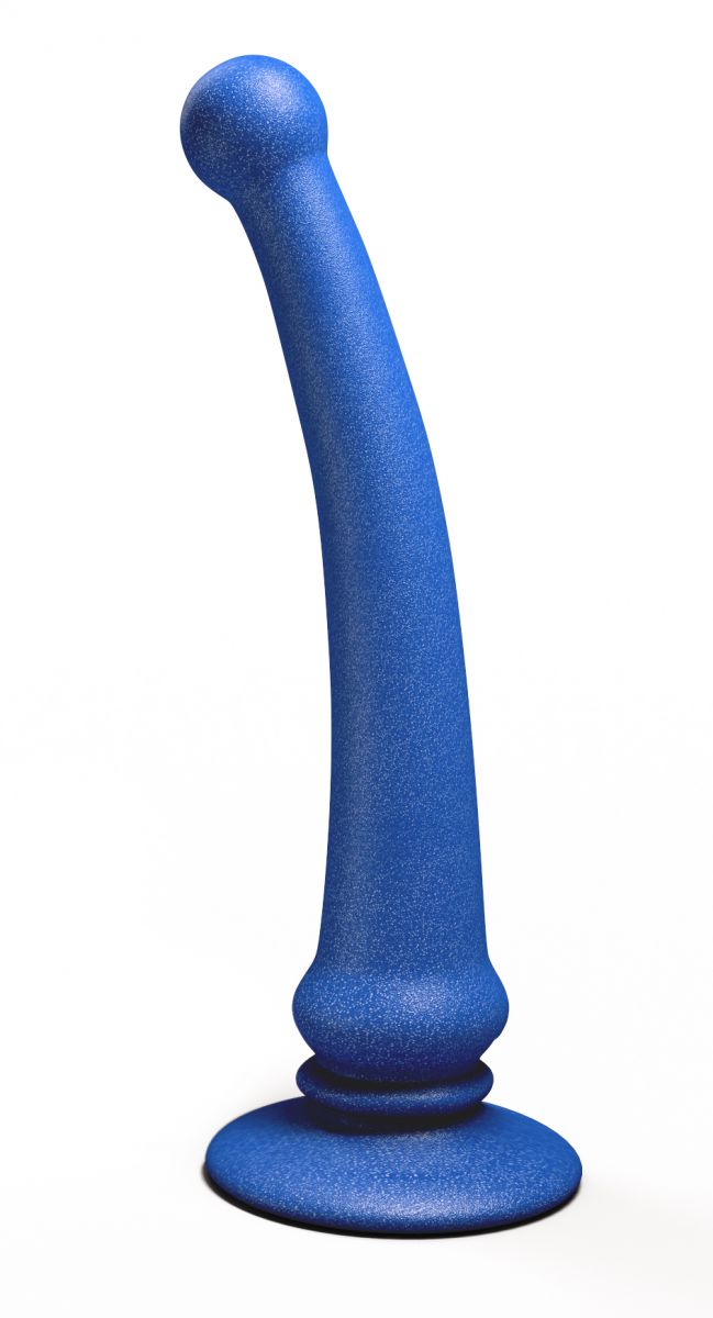 Синий анальный стимулятор Rapier Plug - 15 см. (синий)
