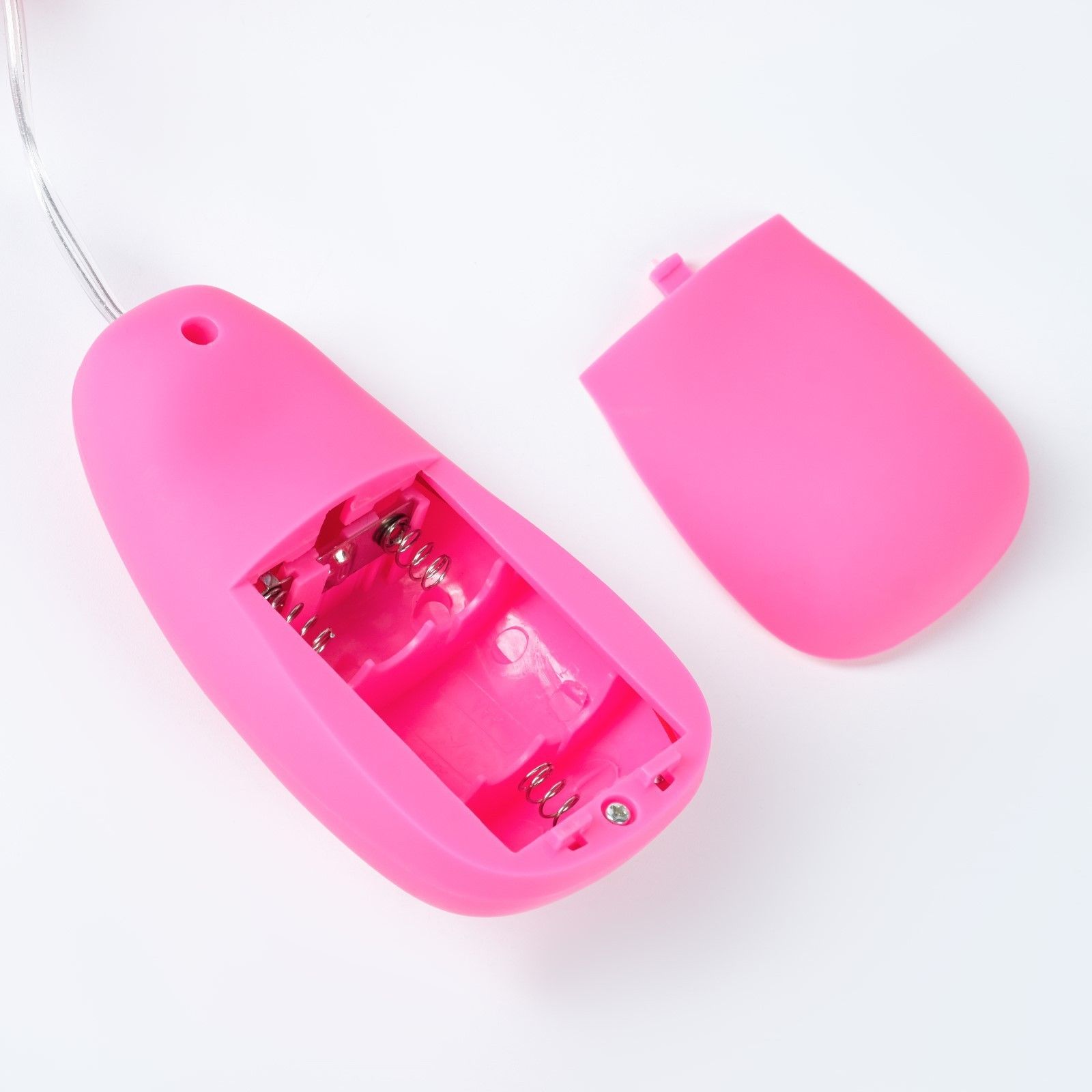 Розовый вибратор на присоске с проводным пультом  Оки-Чпоки  - 18,5 см.