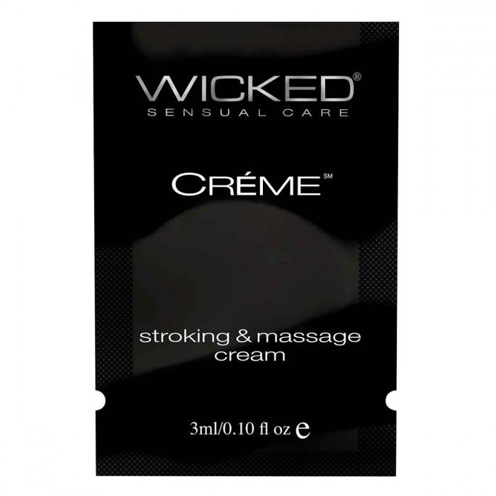 Крем для массажа и мастурбации Wicked Stroking and Massage Creme - 3 мл. (цвет не указан)