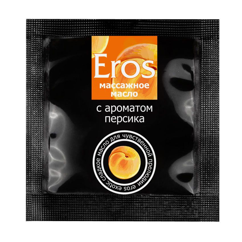 Саше массажного масла Eros exotic с ароматом персика - 4 гр. (цвет не указан)