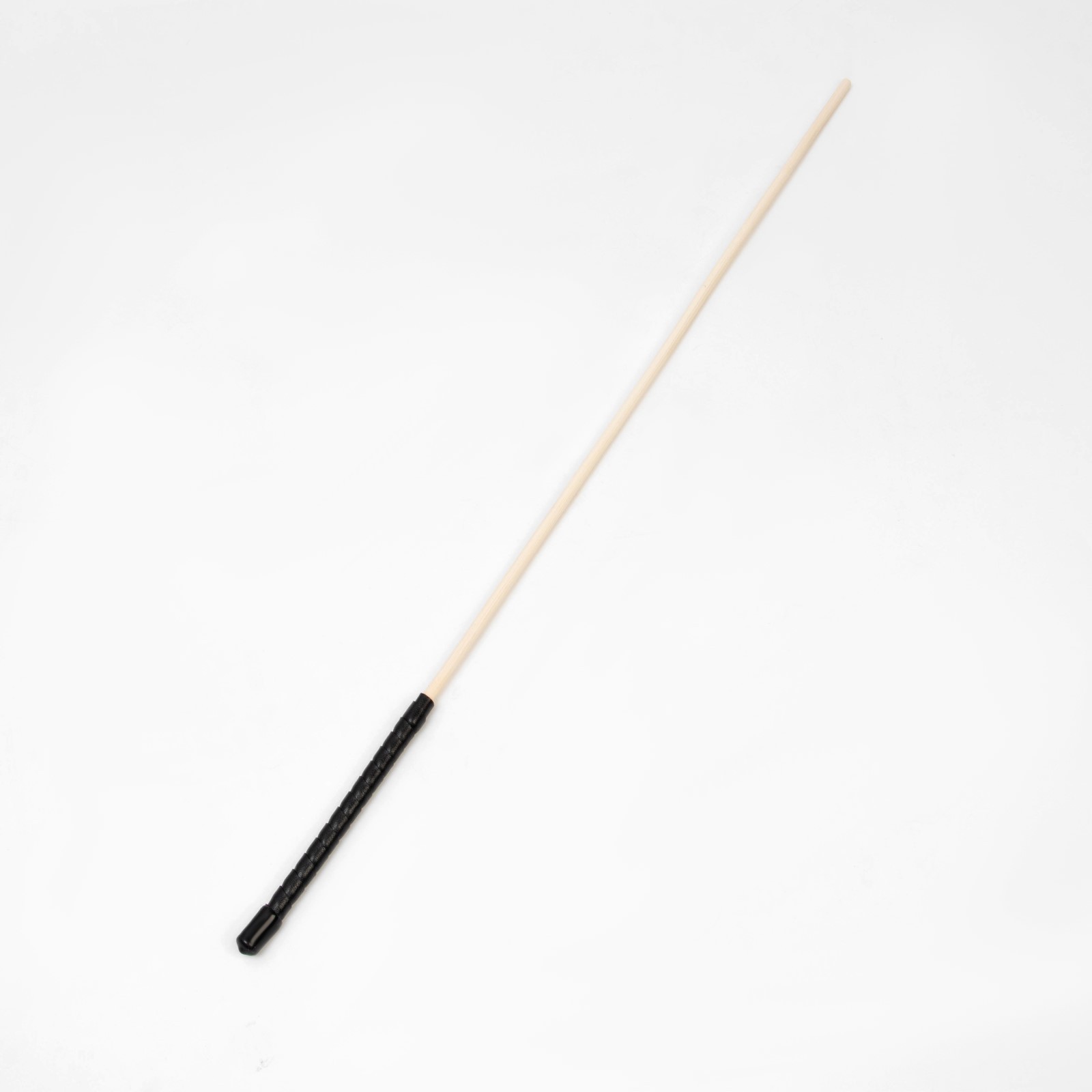 Деревянный стек с черной ручкой - 60 см. (бежевый с черным)