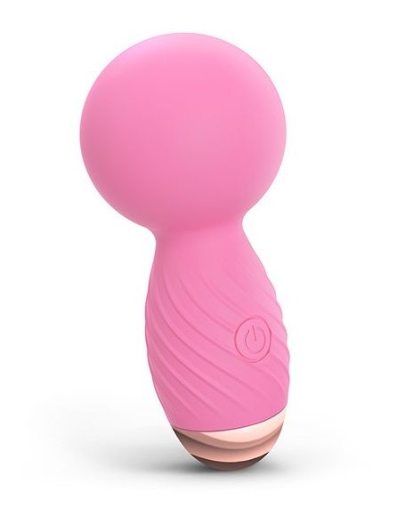 Розовый мини-wand вибратор Itsy Bitsy Mini Wand Vibrator (розовый)