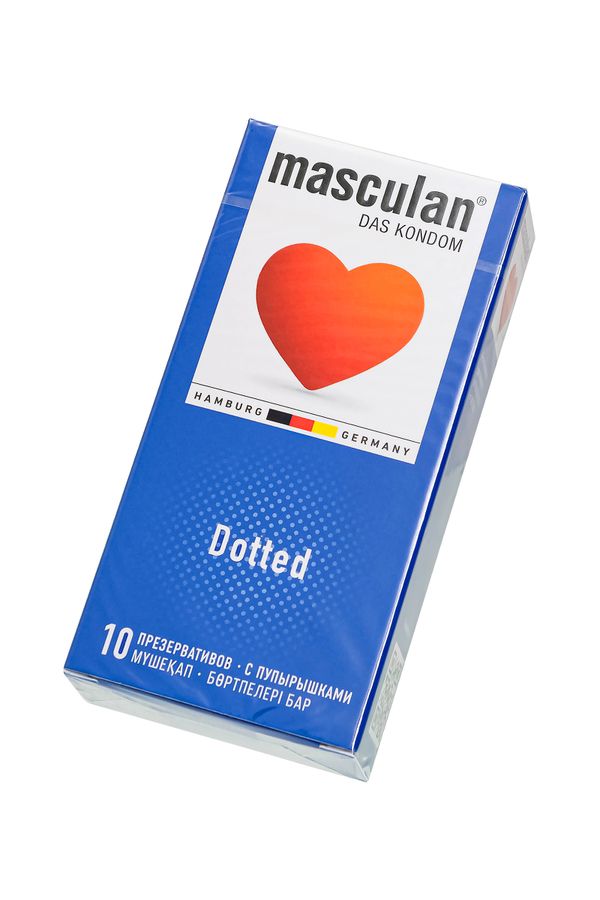 Презервативы с пупырышками Masculan Dotted - 10 шт.