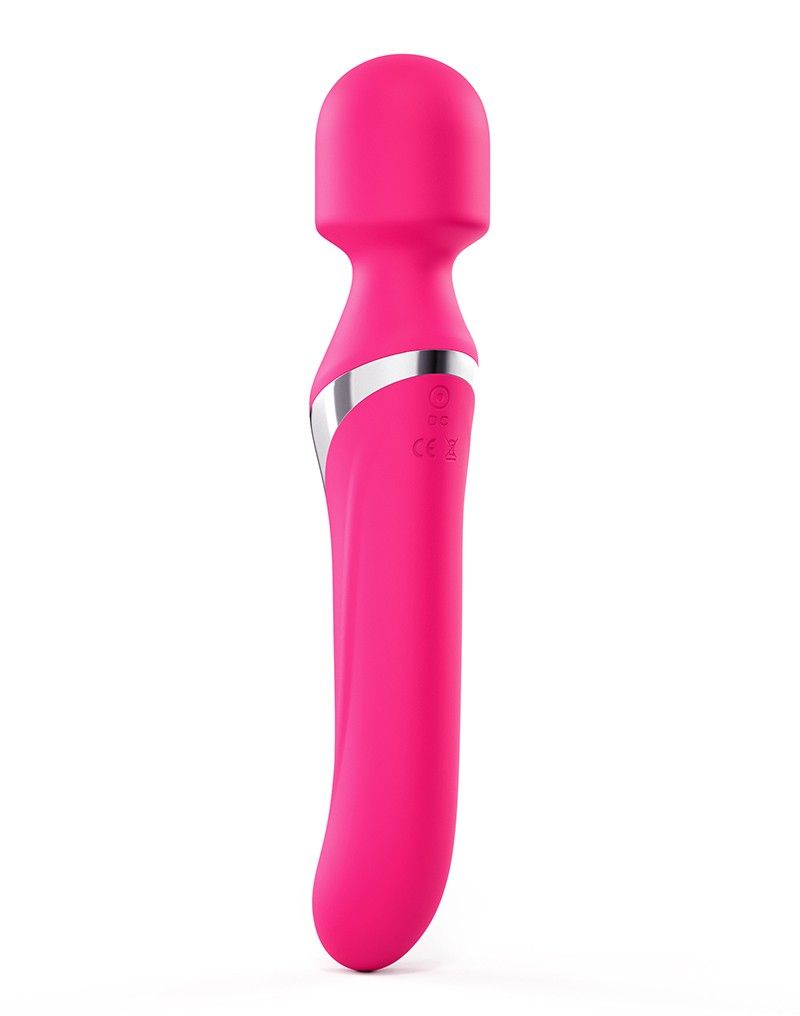 Розовый двусторонний вибромассажер Dual Orgasms - 23,5 см.