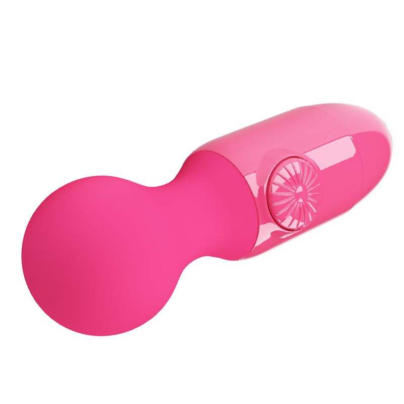 Розовый мини-вибратор с шаровидной головкой Mini Stick