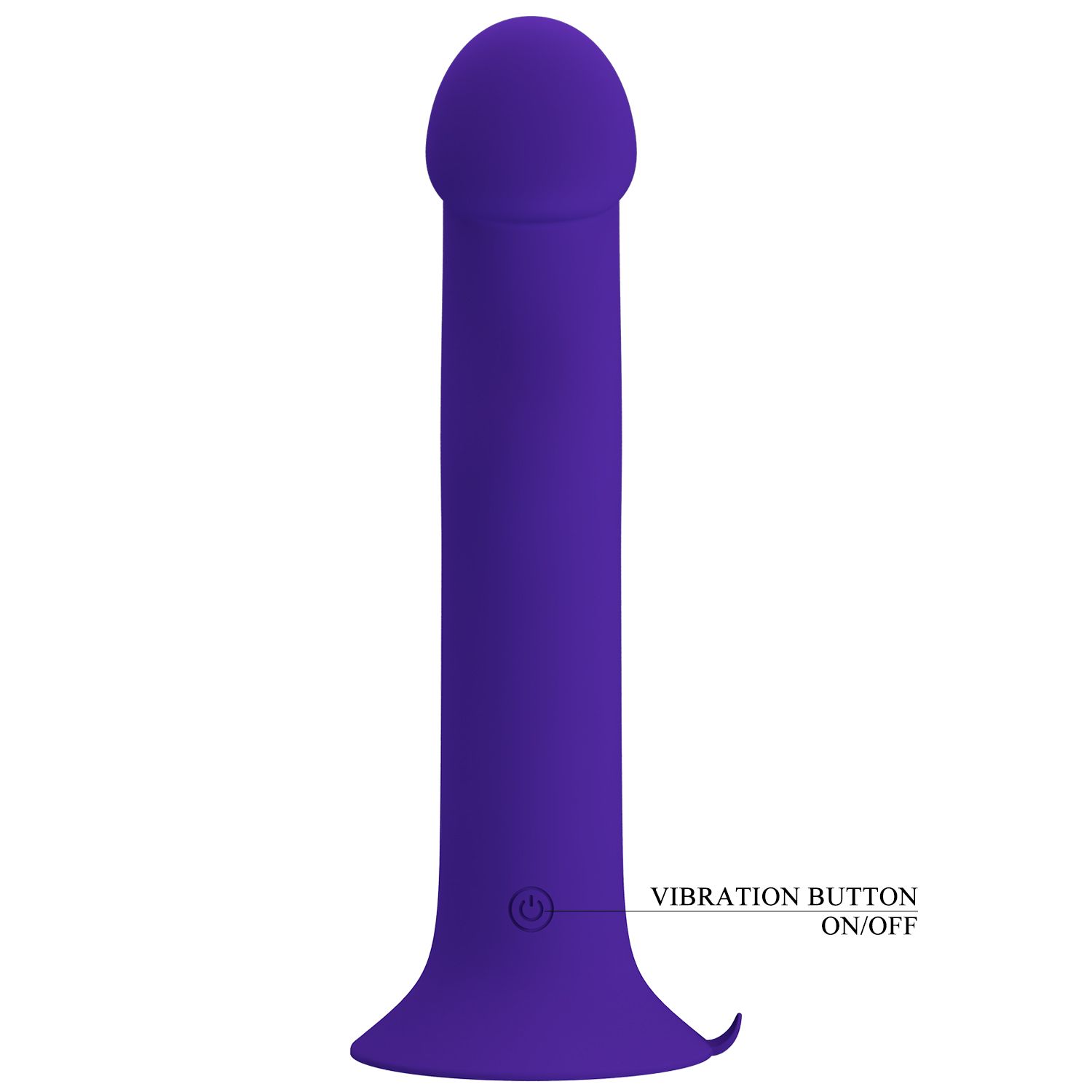 Фиолетовый вибратор с режимом боковой пульсации Murray-Youth - 19 см.