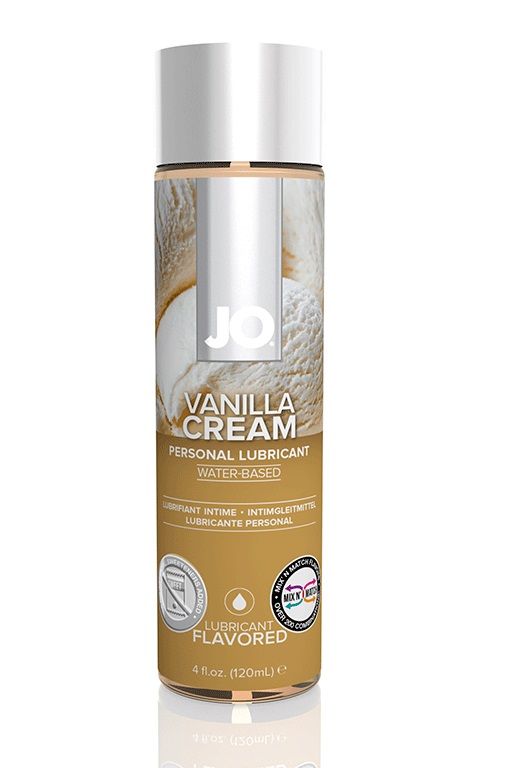 Лубрикант на водной основе с ароматом ванили JO Flavored Vanilla H2O - 120 мл. (цвет не указан)