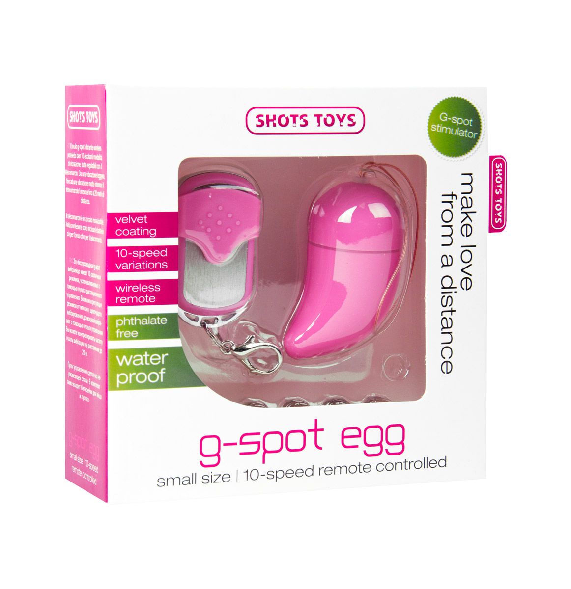 Розовое виброяйцо G-spot Egg Small