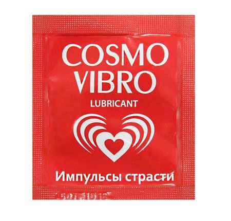 Саше женского стимулирующего лубриканта на силиконовой основе Cosmo Vibro - 3 гр. (цвет не указан)