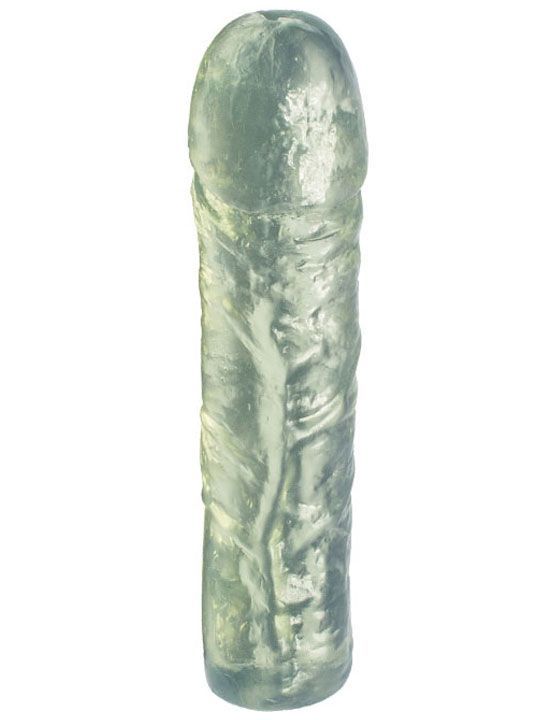 Прозрачный гелевый фаллоимитатор - 16,5 см.