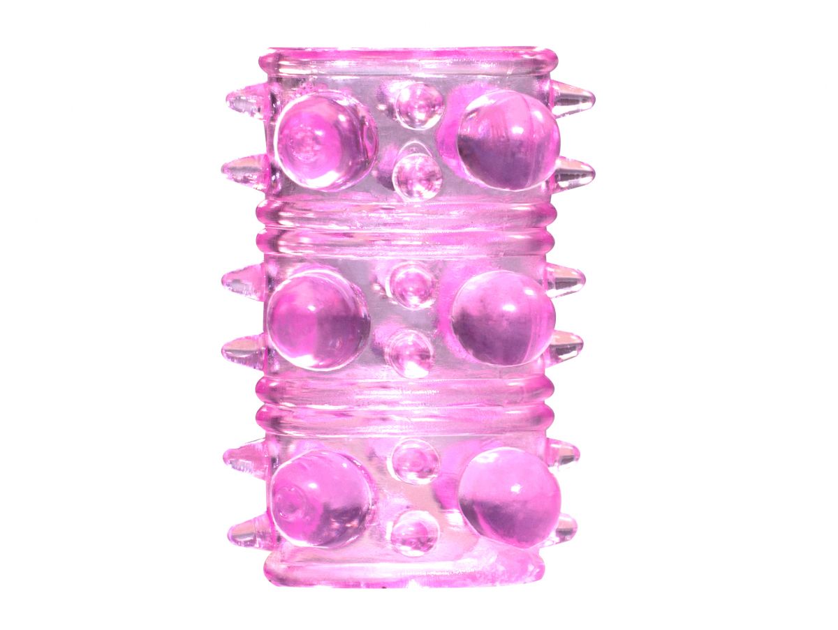 Розовая насадка на пенис Rings Armour (розовый)