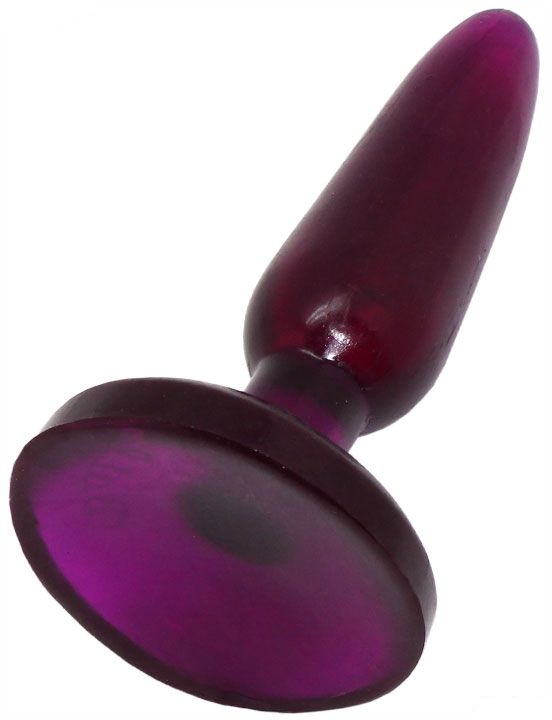 Фиолетовая анальная пробка HONEY DOLLS - 16 см.
