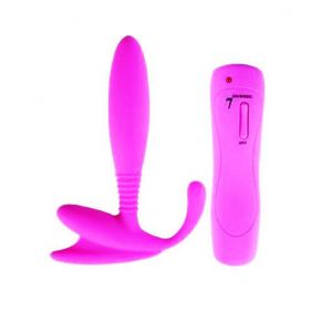Розовый стимулятор простаты Anal Pleasure 7 Mode Prostate - 12 см.