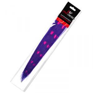 Цветные Clip-In локоны фиолетовые с розовыми сердечками