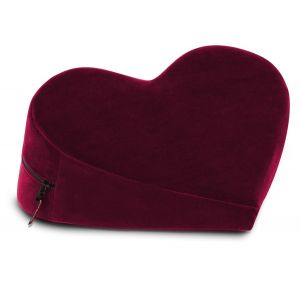 Малая бордовая подушка-сердце для любви Liberator Heart Wedge