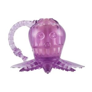 Фиолетовый вибростимулятор в виде осьминога