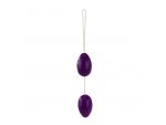 Фиолетовые анальные шарики вытянутой формы #3622